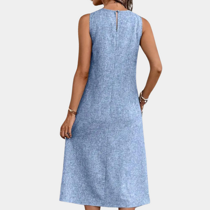 Myla | Simple Summer Dress with Round Neck for Women