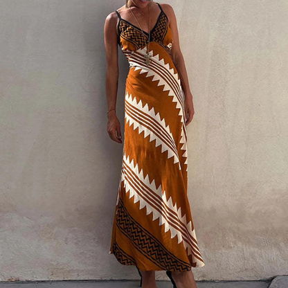 Myla | Sophisticated Summer Maxi Dress for Women with Artistic Lines