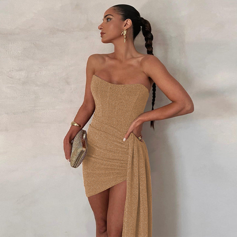 Myla | Glamorous Strapless Glitter Dress
