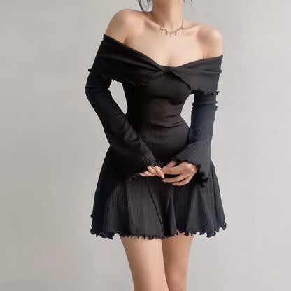 Myla | Graceful Off-The-Shoulder Dress with Timeless Charm for Women