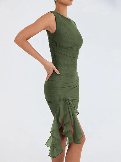Myla | Formal Dress with Ruffled Hem for Women