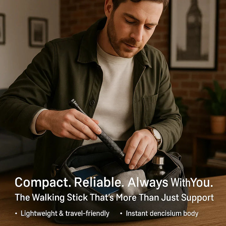 Automatic Self Defense Walking Stick | Extends Instantly | Anti-Slip Grip