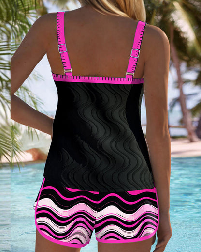 Myla | Bathing Suit Wave Pattern Two-Piece