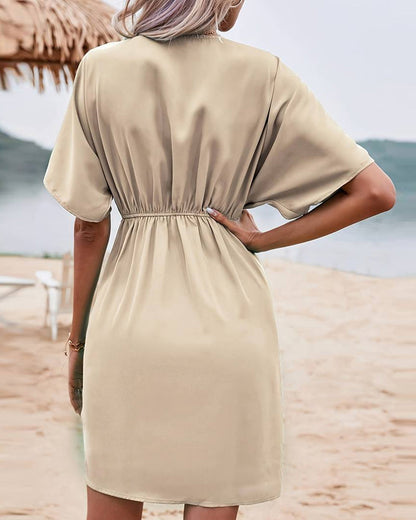 Myla | Dress with A Fitted Waist and Pleats