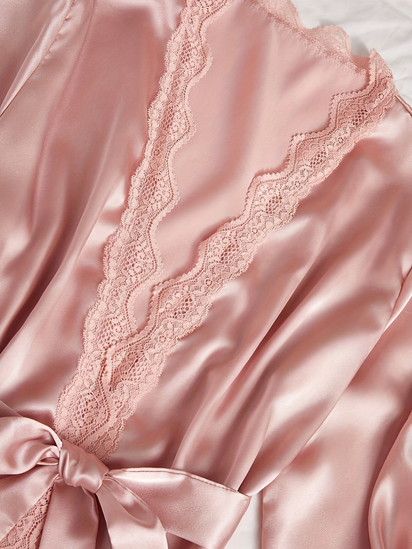 Myla | Elegant Satin 4-Piece Pajama Set with Lace Trim for Women Perfect for Every Day
