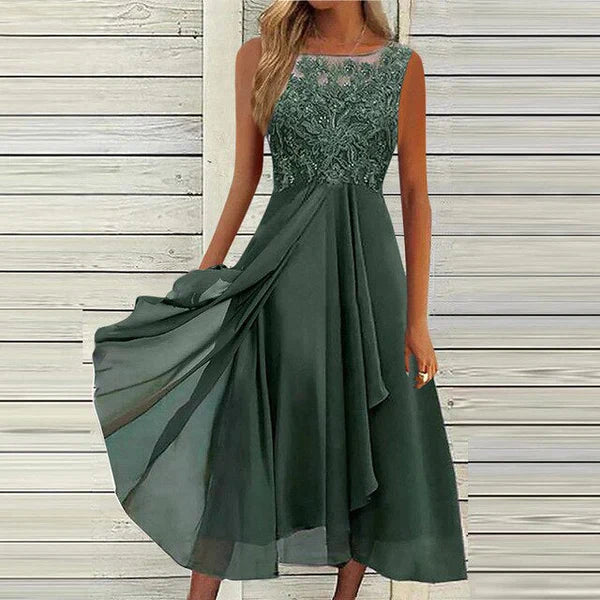 Myla | Chiffon-Midi Dress for Women Airy & Graceful