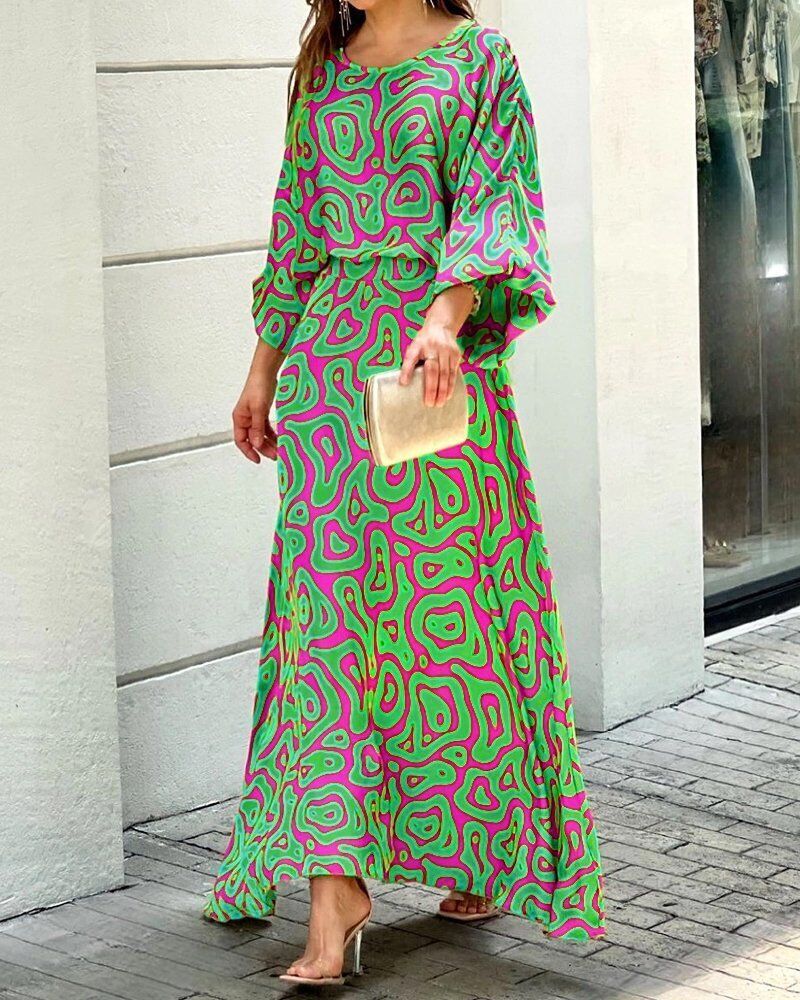Myla | Shining Floral Long Sleeve Dress