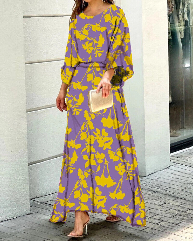 Myla | Shining Floral Long Sleeve Dress
